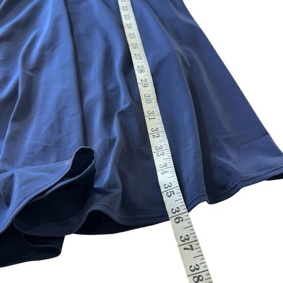 NWT Lane Bryant Flutter Sleeve Navy Blue Modest Swim Dress, Plus Size 24 - Picture 9 of 11